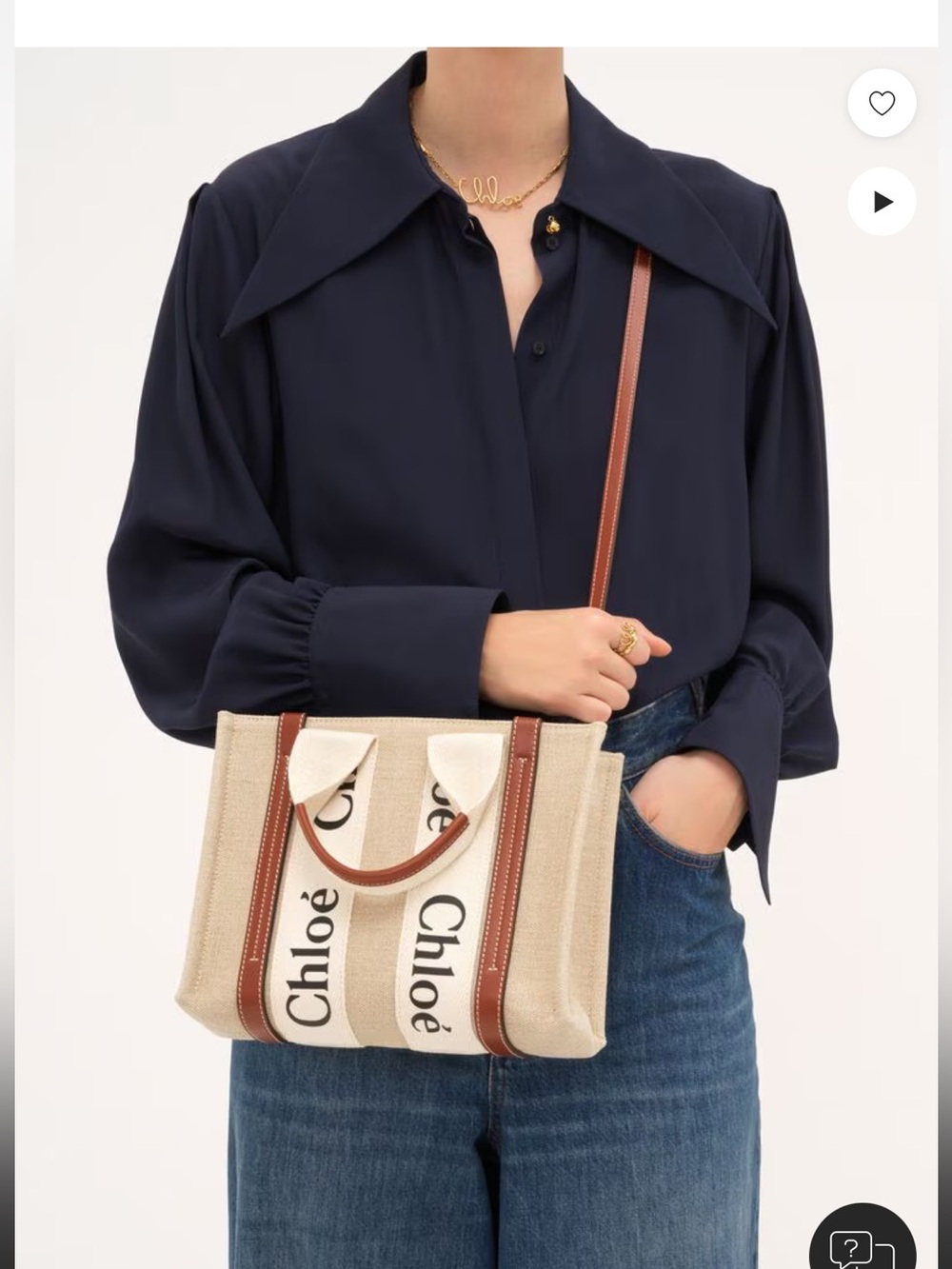 Chloe Small Woody Tote Bag - Picture 15 of 15
